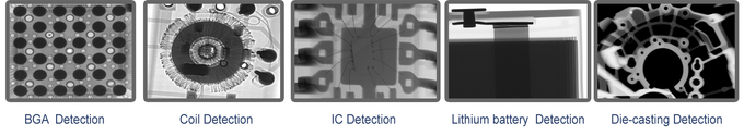 Используя микро- рентгеновский снимок AX9100 фокуса с высоким детектором изображения разрешения для того чтобы обнаружить микро- или мини свободное пространство СИД Sodering и crac 1
