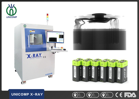 Автономный передвижной рентгеновский аппарат AX8200B microfocus 5um для осмотра misalighment замотки катушки клетки батареи лития