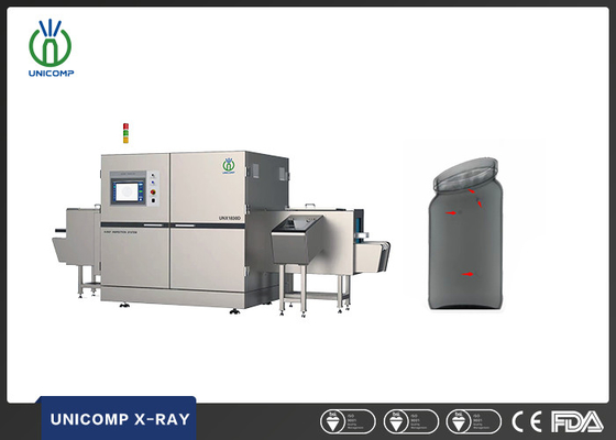 Инспекция бутилированных продуктов Unicomp UNX 1830-D рентген для непревзойденной точности