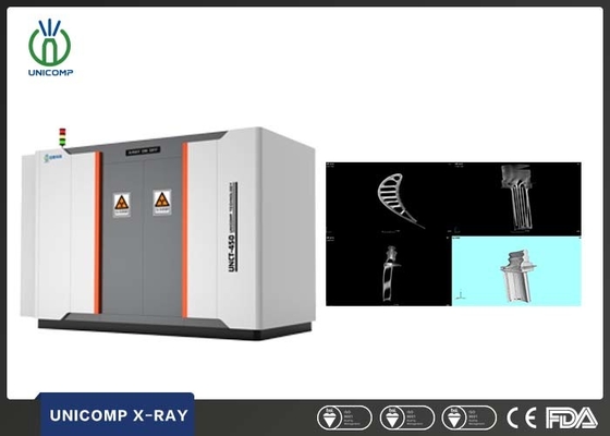 Высокоточная пористость рентгеновская компьютерная томография Unicomp UNCT3200 для 3D-КТ-инспекции лопастей двигателя