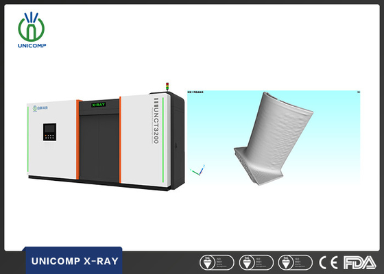 Unicomp UNCT3200 Высокое разрешение 450KV 3D система томографии для анализа пористости отливок лопастей двигателя