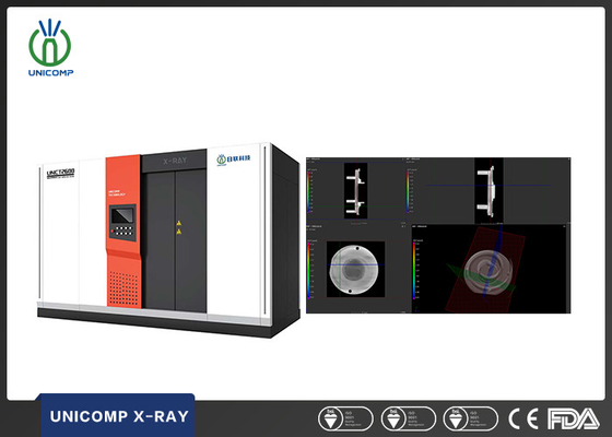 Unicomp UNCT2600 Система высокого разрешения 225KV 3D CT для точного компьютерного томографии NDT для проверки пористости отливок