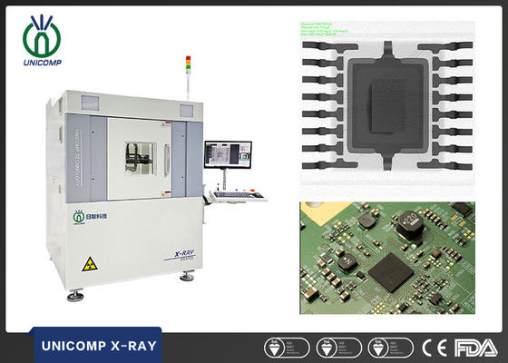 Машина рентгеновского снимка AX9100 microfocus 130kV проникания Unicomp автономная высокая для осмотра качества C.P.U. IC SMT PCBA паяя